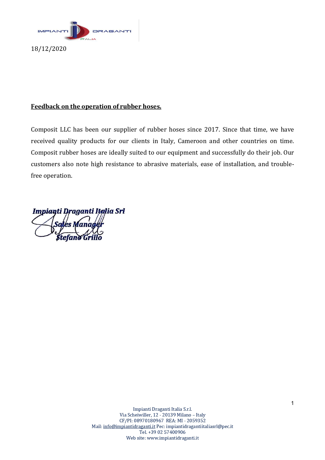 Impianti Draganti Italia 