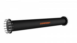 Rubber-lined steel pipe 1380 mm