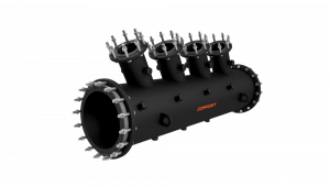 Rubber-lined steel maniford