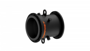 Concentric rubber lined steel reducer