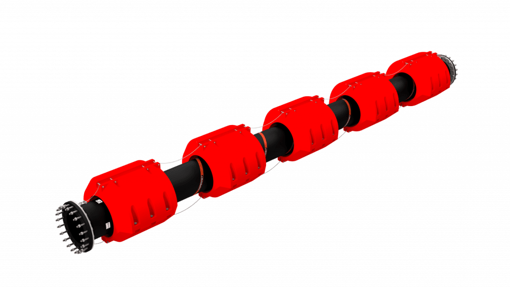 Плавучий трубопровод с универсальным пластиковым поплавком для эксплуатации на реках и карьерах - изображение 1