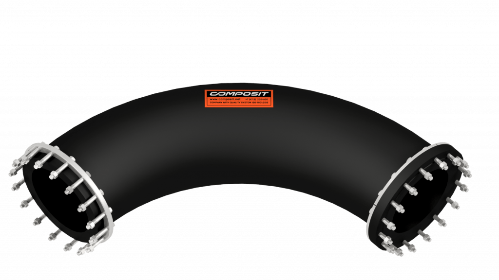 Long-radius rubber bend - image 1