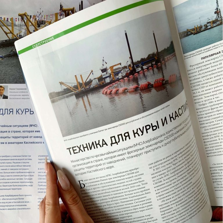 COMPOSIT HOSES AT THE DREDGER IN AZERBAIJAN