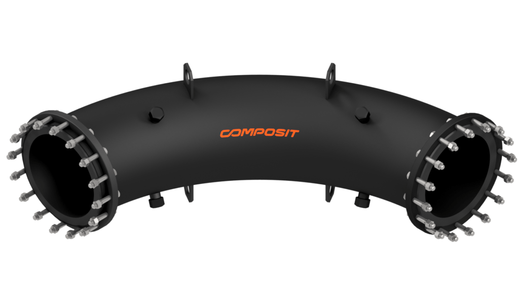 Отвод пологоизогнутый гуммированный - изображение 1