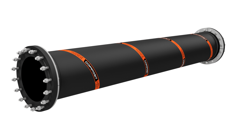 Резиновый трубопровод фланцевый 630 мм