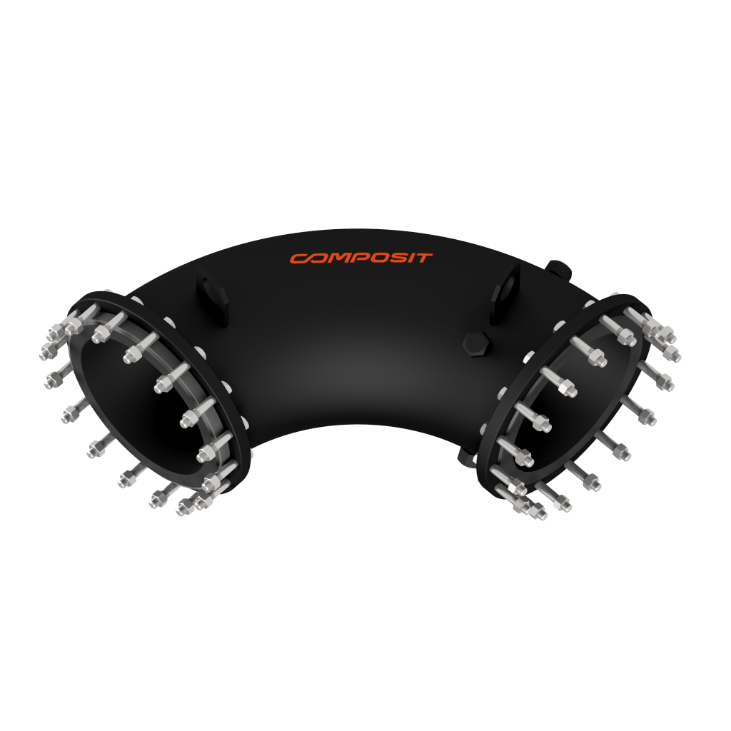 Rubber-lined steel bend - image 1