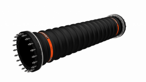 Всасывающий трубопровод с увеличенным углом изгиба для работы на раме земснаряда