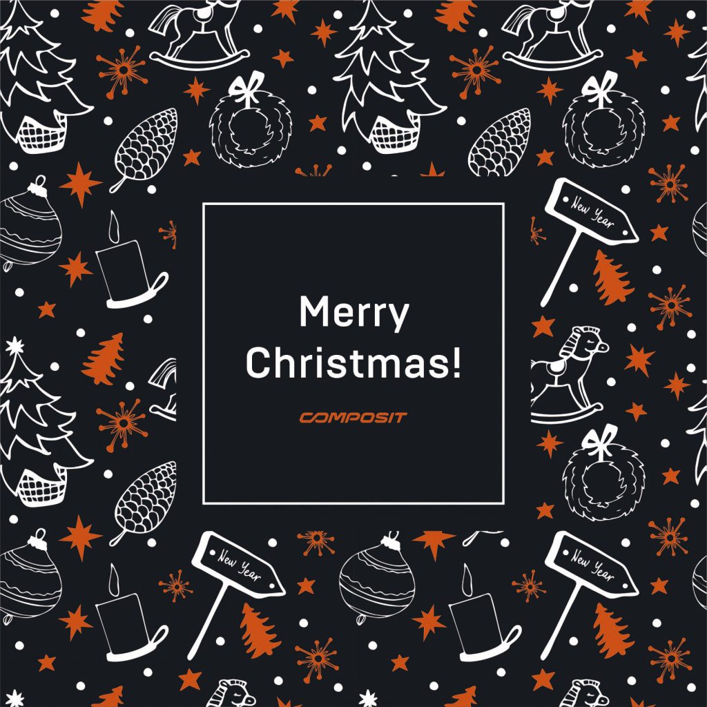 COMPOSIT CONRGATULATES WITH CHRISTMAS AND NEW YEAR